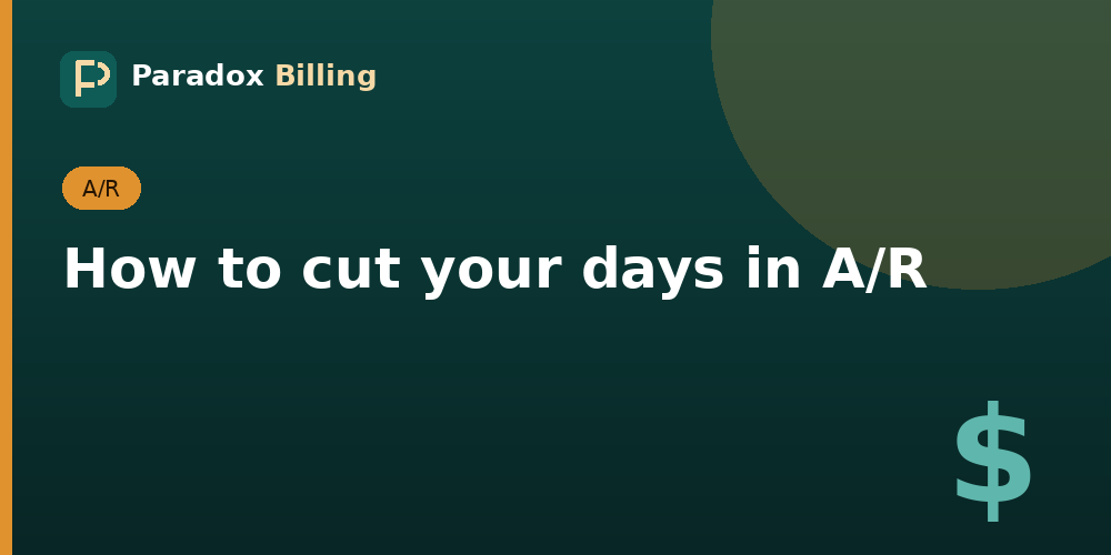How to cut your days in A/R