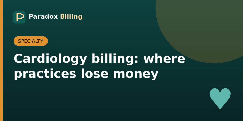 Cardiology billing: where practices lose money